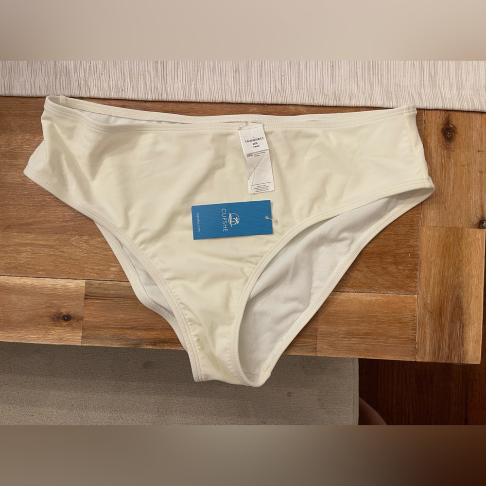 Cupshe White Bikini Bottom
